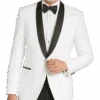 Egara Slim Fit Shawl Lapel Dinner Jacket, White