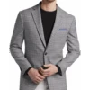 Awearness Kenneth Cole Gray Plaid Slim Fit Sport Coat