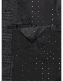 Michael Strahan Classic Fit Sport Coat, Wine Plaid -Gentleman’s Outlet Store MW40 15K1 17 MICHAEL STRAHAN CHARCOAL ALT2