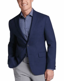 Awearness Kenneth Cole AWEAR-TECH Slim Fit Sport Coat, Navy Check