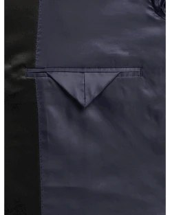 Michael Strahan Classic Fit Shawl Lapel Dinner Jacket, Blue Floral -Gentleman’s Outlet Store MW40 15ZJ 71 MICHAEL STRAHAN BLUE FLORAL ALT2