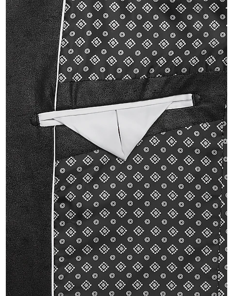 Daniel Hechter Modern Fit Vegan Leather Sport Coat, Black 3 Daniel Hechter Modern Fit Vegan Leather Sport Coat, Black - Image 3