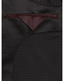 Egara Slim Fit Dinner Jacket, Burgundy Tapestry Jacquard -Gentleman’s Outlet Store MW40 16G4 60 EGARA BURGUNDY JACQ ALT2