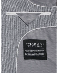 Awearness Kenneth Cole Modern Fit Sport Coat, Gray Tic -Gentleman’s Outlet Store MW40 16GM 74 AWEARNESS KENNETH COLE GRAY TIC ALT2