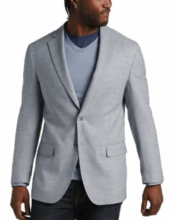 Awearness Kenneth Cole Modern Fit Sport Coat, Gray Tic