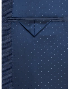 Michael Strahan Classic Fit Sport Coat, Blue Mini Houndstooth -Gentleman’s Outlet Store MW40 16GT 92 MICHAEL STRAHAN BLUE MINI HOUNDSTOOTH ALT2