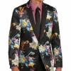 Paisley & Gray Slim Fit Dinner Jacket, Multicolor Abstract Art
