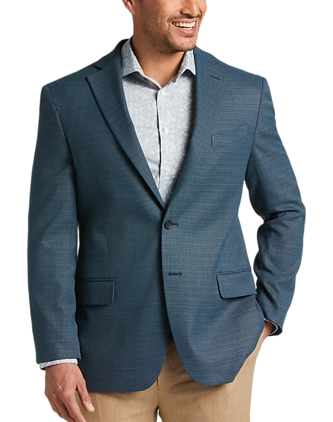 Pronto Uomo Modern Fit Notch Lapel Sport Coat, Teal 1 Pronto Uomo Modern Fit Notch Lapel Sport Coat, Teal