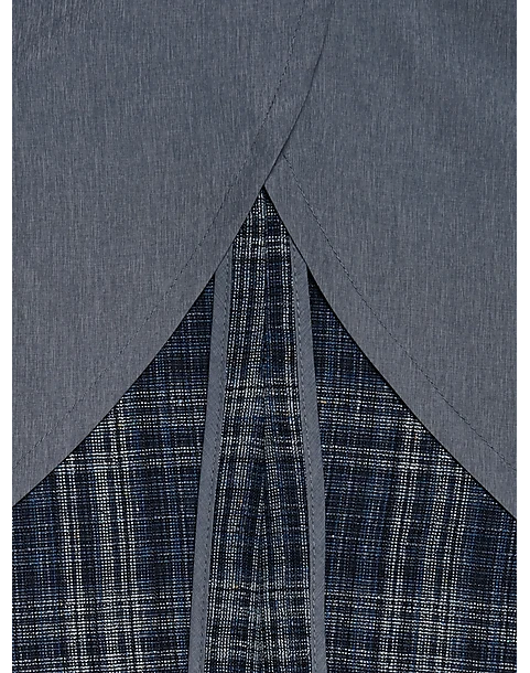 Joseph Abboud Modern Fit Notch Lapel Sport Coat, Blue Plaid 4 Joseph Abboud Modern Fit Notch Lapel Sport Coat, Blue Plaid - Image 4