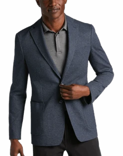 JOE Joseph Abboud Slim Fit Knit Sport Coat, Navy Tic
