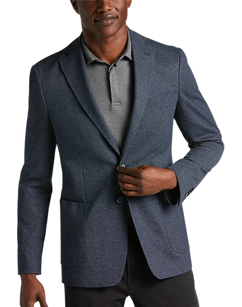 JOE Joseph Abboud Slim Fit Knit Sport Coat, Navy Tic 1 JOE Joseph Abboud Slim Fit Knit Sport Coat, Navy Tic