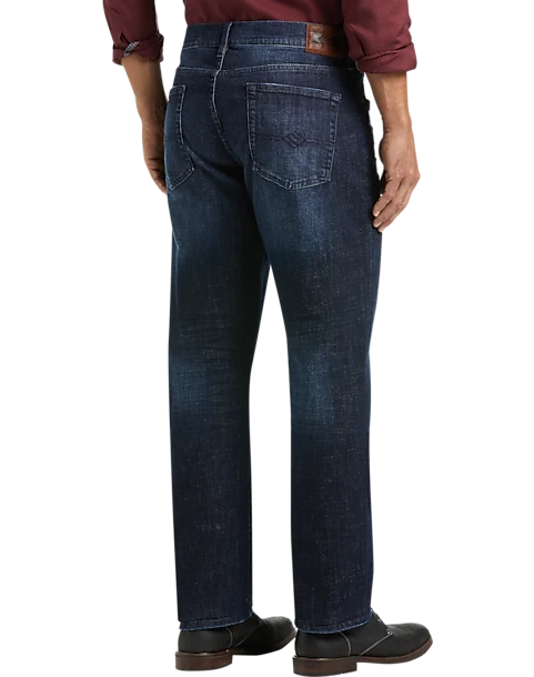 Joseph Abboud Athletic Fit Dark Wash Jeans, Blue Coal 2 Joseph Abboud Athletic Fit Dark Wash Jeans, Blue Coal - Image 2