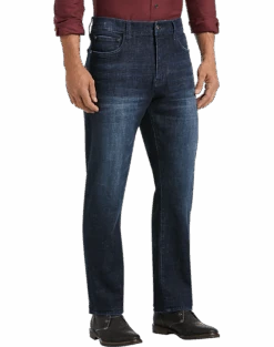 New Products 1 Joseph Abboud Athletic Fit Dark Wash Jeans, Blue Coal
