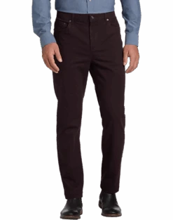 Joseph Abboud Modern Fit Power Stretch 5-Pocket Pants, Navy