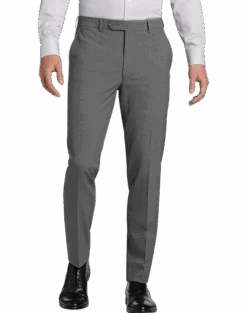 Calvin Klein Jayden Skinny Fit Stretch Dress Pant, Light Gray