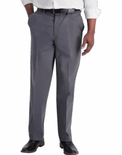 Haggar Iron-Free Premium Khaki® Classic Fit Flat-Front Pants, Navy