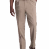Haggar Iron-Free Premium Khaki® Classic Fit Pleated-Front Pants, Dark Navy