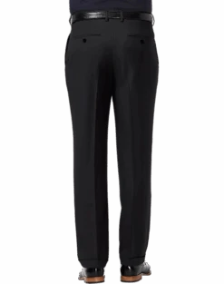 Haggar Premium Comfort Classic Fit Pleat-Front Pants, Charcoal Gray 5 Haggar Premium Comfort Classic Fit Pleat-Front Pants, Charcoal Gray -Gentleman’s Outlet Store MW40 235R 02 HAGGAR BLACK ALT1