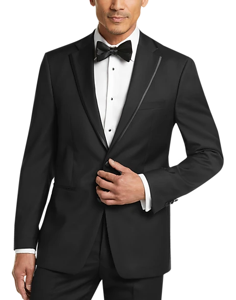 Calvin Klein X-Fit Slim Fit Wool Tuxedo Jacket, Black 1 Calvin Klein X-Fit Slim Fit Wool Tuxedo Jacket, Black