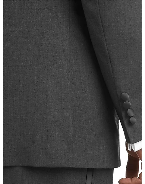 Joseph Abboud Black Label Slim Fit Wool Tuxedo, Gray 3 Joseph Abboud Black Label Slim Fit Wool Tuxedo, Gray - Image 3