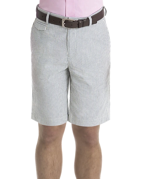 Lauren By Ralph Lauren Classic Fit Suit Separates Short, Blue & White Seersucker