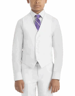 Lauren By Ralph Lauren Boys (Sizes 8-20) Suit Separates Vest, White