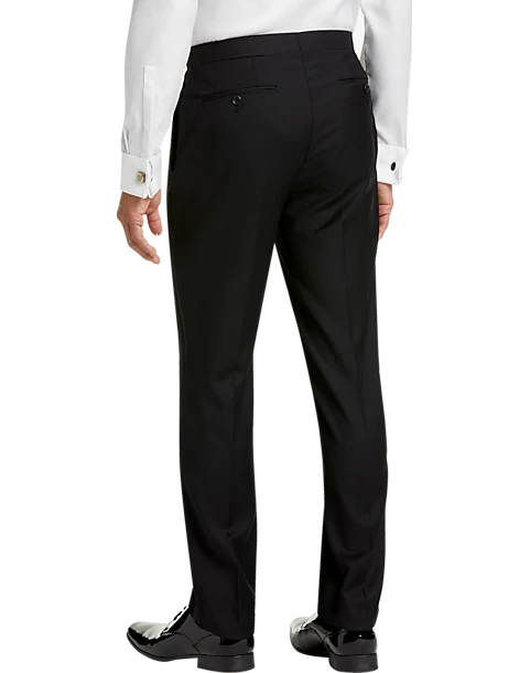 Calvin Klein Slim Fit Tuxedo Separates Slacks, Black 2 Calvin Klein Slim Fit Tuxedo Separates Slacks, Black - Image 2