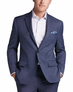 Lauren By Ralph Lauren Classic Fit Suit, Navy Tic