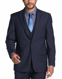 Calvin Klein X-Fit Slim Fit Suit Separates Coat, Black -Gentleman’s Outlet Store MW40 3W6P 01 CALVIN KLEIN NAVY SOLID ALT7