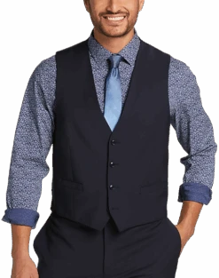 Calvin Klein X-Fit Slim Fit Suit Separates Vest, Navy