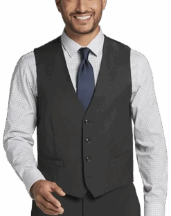 Calvin Klein X-Fit Slim Fit Suit Separates Vest, Charcoal Gray