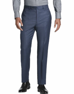 Calvin Klein X-Fit Slim Fit Suit Separates Pants, Blue Sharkskin