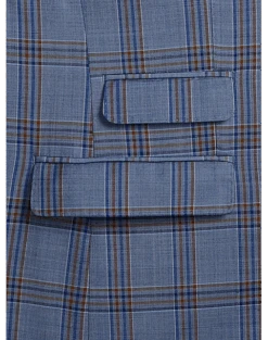 Tayion Classic Fit Suit Separates Coat, Navy & Rust Plaid -Gentleman’s Outlet Store MW40 3W8P 61 TAYION NAVY RUST PLAID ALT3