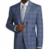 Tayion Classic Fit Suit Separates Coat, Navy & Rust Plaid