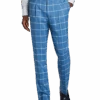 Tayion Classic Fit Suit Separates Pants, Blue & Cream Windowpane
