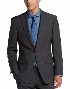Calvin Klein Slim Fit Suit, Charcoal Check