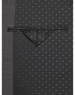 Michael Strahan Classic Fit Suit, Black & White Birdseye -Gentleman’s Outlet Store MW40 3WYE 88 MICHAEL STRAHAN B W BIRDEYE ALT4