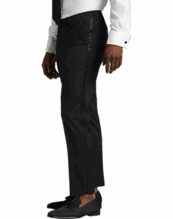 Wilke-Rodriguez Slim Fit Shawl Lapel Tuxedo, Black -Gentleman’s Outlet Store MW40 3WZZ 10 WILKE RODRIGUEZ FORMAL BLACK ALT3