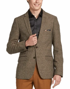 Paisley & Gray Slim Fit Suit Separates Coat, Caramel Donegal -Gentleman’s Outlet Store MW40 3X0E 77 PAISLEY GRAY CARAMEL DONEGAL ALT5