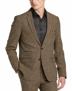 Paisley & Gray Slim Fit Suit Separates Coat, Caramel Donegal