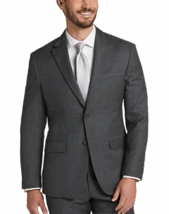 Pronto Uomo Platinum Modern Fit Suit, Gray Plaid