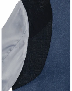 Egara Skinny Fit Suit Separates Coat, Gray Plaid -Gentleman’s Outlet Store MW40 3X20 64 EGARA GRAY PLAID ALT4