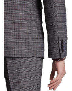 Paisley & Gray Slim Fit Suit Separates Coat, Red Check 8 Paisley & Gray Slim Fit Suit Separates Coat, Red Check -Gentleman’s Outlet Store MW40 3X46 66 PAISLEY GRAY CHARCOAL RED CHECK ALT2