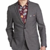 Paisley & Gray Slim Fit Suit Separates Coat, Red Check