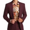 Paisley & Gray Slim Fit Suit Separates Coat, Deep Wine