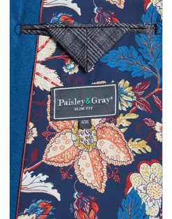 Paisley & Gray Slim Fit Suit Separates Coat, Cobalt Blue -Gentleman’s Outlet Store MW40 3X4V 14 PAISLEY GRAY COBALT BLUE ALT3