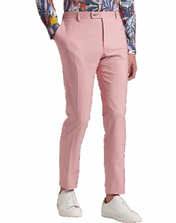 Paisley & Gray Slim Fit Suit Separates Pants, Pink Carnation