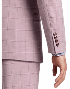 Paisley & Gray Slim Fit Suit Separates Coat, Cranberry Windowpane -Gentleman’s Outlet Store MW40 3XLY 60 PAISLEY GRAY CRANBERRY WINDORPANE ALT2