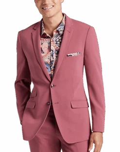 Paisley & Gray Slim Fit Suit Separates Coat, Dark Pink