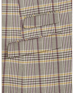 Paisley & Gray Slim Fit Suit Separates Coat, Olive & Yellow Check -Gentleman’s Outlet Store MW40 3XM6 60 PAISLEY GRAY OLIVE YELLOW CHECK ALT4